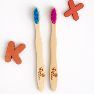 Kids Bamboo Toothbrush - Soft (Pack of 2) | 100% Biodegradable & Compostable