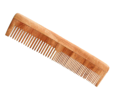 Neem Wood Comb(Fine and wide tooth)